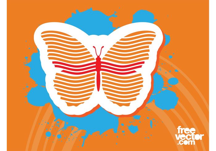wings spring nature logo insect icon flying fly fauna fantasy dream comic cartoon butterfly vector butterfly butterflies animal abstract 