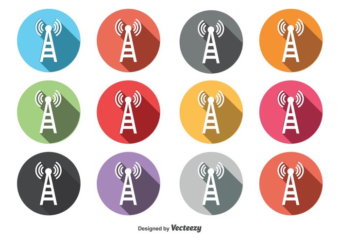 wireless tower wireless wave signal wave vector trendy icons tower technology symbol sound signal round icon retro power phone network modern icons mobile long shadow icons long shadow internet illustration icons icon cell tower cell phone tower business antenna 