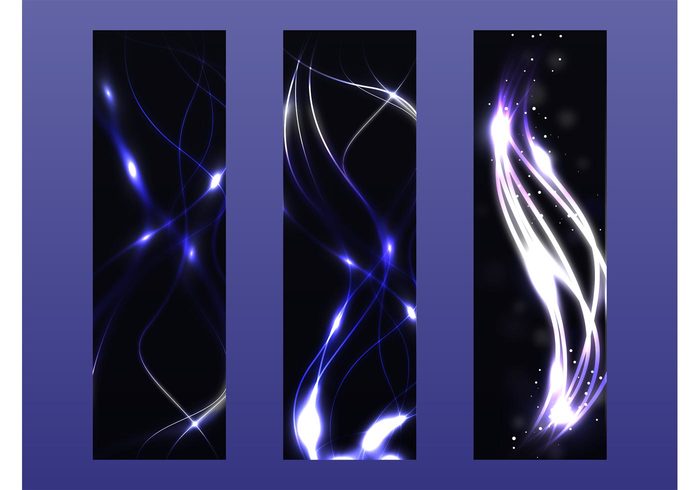 waves tags neon lines lights glowing glow circles banner Backgrounds abstract 
