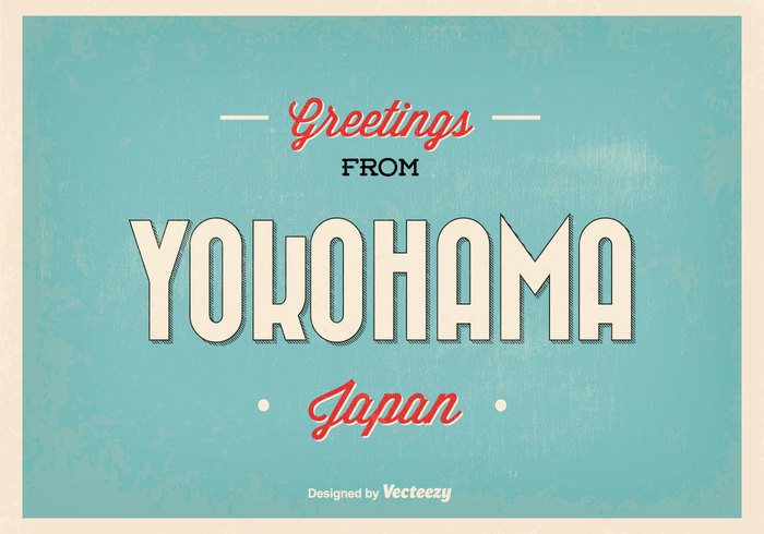 yokohama japan yokohama welcome vintage vector typographic travel tower tokio symbol silhouette retro poster postcard Post card office modern Metropolis logo landscape landmark Japanese japan isolated illustration horizontal holiday greetings greeting card greeting front flat downtown Destination cover cityscape city card business banner background asia architecture 