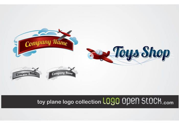 toys toy store toy shop template shop logo kid free logo business airplanes 