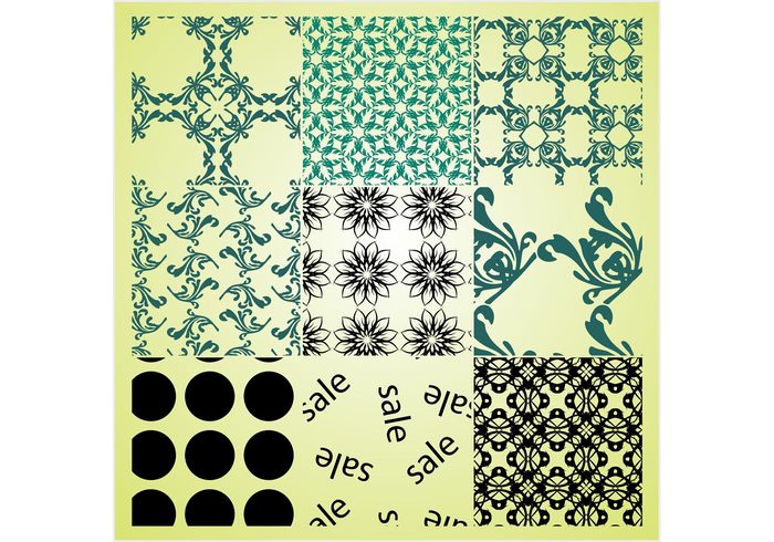 victorian vector pattern seamless Repetitive Repetition Pattern vectors Footage dots Digital art decorative circle 