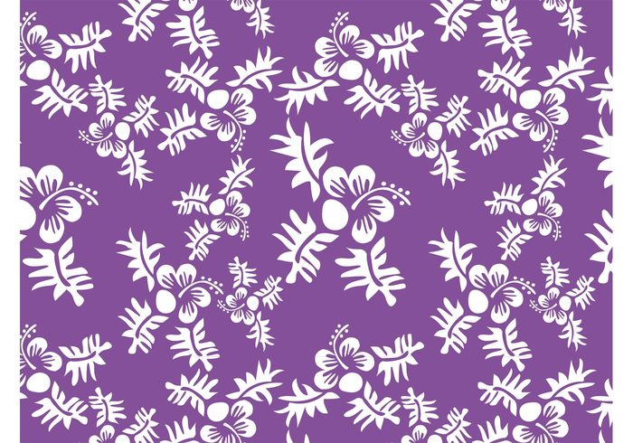 wallpaper tropical seamless pattern petals leaves Hawaiian hibiscus hawaii flowers floral exotic blossoms backdrop 