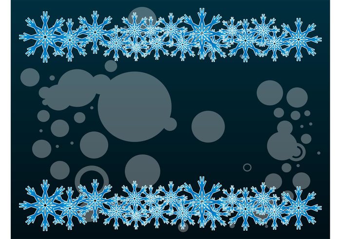 Winter vector wallpaper snowflakes snow round Geometry geometric shapes decorative decorations circles christmas backdrop 