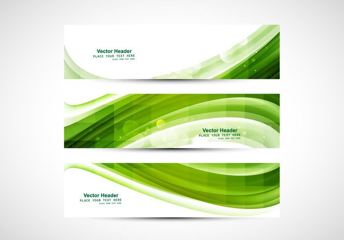 wave variation texture technology set header green glowing frame curve circle business bokeh banner background 