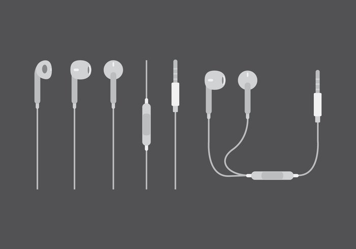 wire white volume vector technology symbol Studio stereo speaker sound small player phone personal music mp3 modern Mobility mini listen lifestyles leisure illustration icon Hear headset headphone gadget flat equipment entertainment electronics earphone earbud ear buds Ear digital device design closeup cable buds background audio activity accessory 