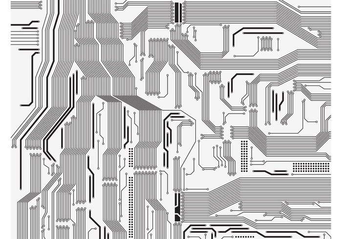 technology paths motherboard lines dots computers circuit board circles background abstract 