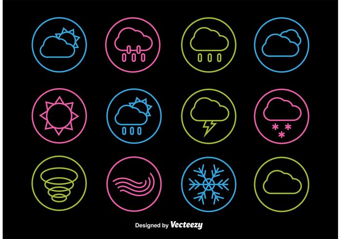 wind web weather vector thin thermometer temperature symbol sunny sun snowflake snow sky sign set rainy rain Overcast night neon moon Meteorology line interface icons icon forecast cloudy cloud climate 