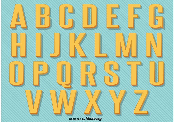 writing vintage alphabet typography typeface type text symbol sign school retro alphabet retro old Lettering layout graphic font fancy letters fancy letter element Design Elements classic bold alphabet abc 3d type 3d 