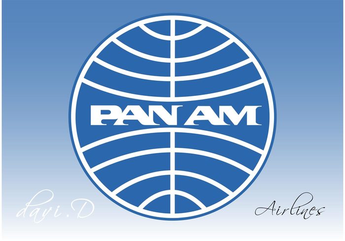 plane Pan American pan am logo pan am logo vector logo flying fly airlines air plane 