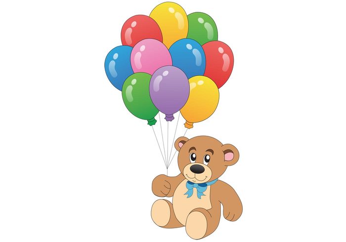 teddy bear stuffed animal bear balloons balloon 