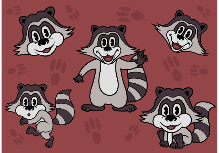 wildlife wild Snout Smile racoon raccoon cartoons raccoon cartoon raccoon paw mascot mammal furry fur funny face expressive character cartoon animal 
