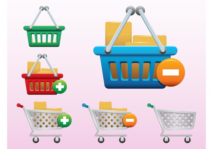 website store sticker shopping cart shop sales remove online navigation logos cart buttons boxes basket add 