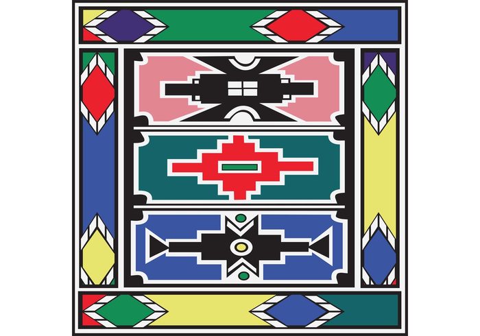vector background ndebele native fabric background artwork art african tribal african africa 