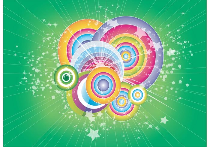 wallpaper sunburst stickers starburst star shapes round retro magical magic light explosion dots colors colorful 
