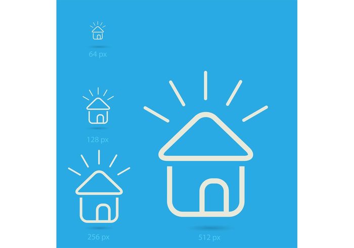 vector icons home graphic freebie design 