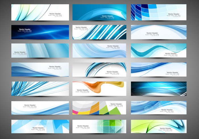 wave technology stripes set marketing many layout header gray colorful business banner background backdrop abstract 