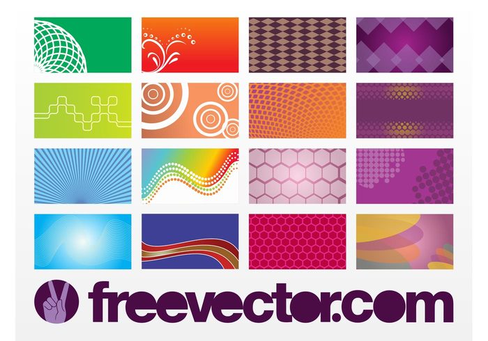 waves templates rays rainbow Geometry geometric shapes colorful business cards Backgrounds Backdrops abstract  