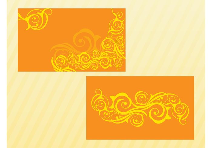 waves templates swirls scrolls lines gift cards flowers floral cards business cards Backgrounds abstract 