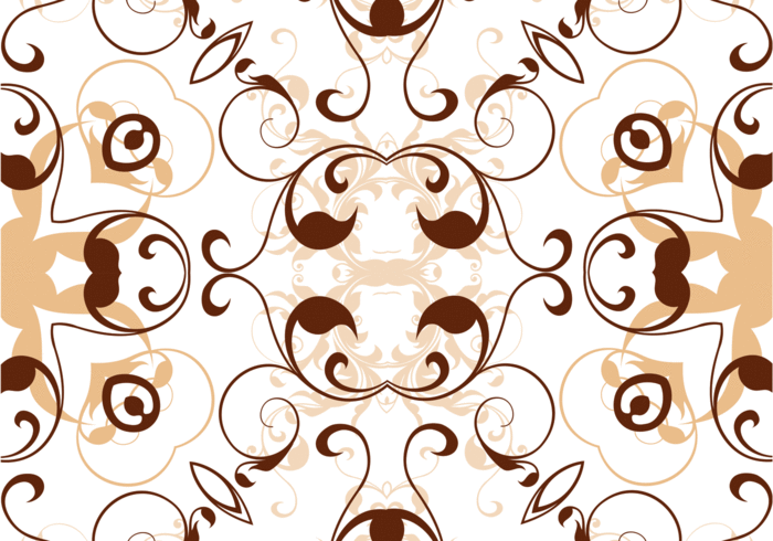 swirly wallpaper swirl background seamless repaet pattern flower floral wallpaper floral swirl floral brown background abstract 