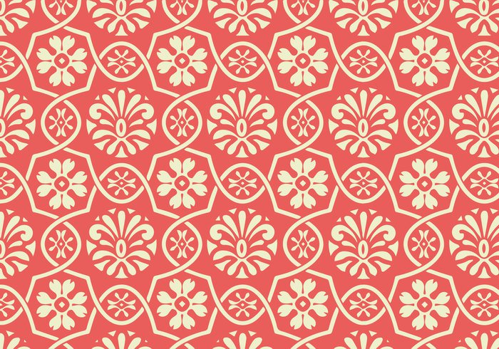 wallpaper vector trendy shapes seamless random pattern ornamental Geometry geometric floral decorative decoration deco background abstract 