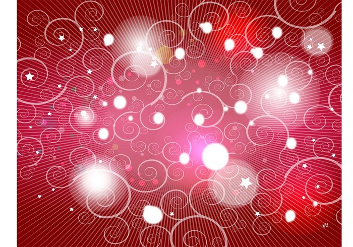 swirl stripes stars spiral shine scrolls red rays light Intense free backgrounds curl bright Backdrop vector 