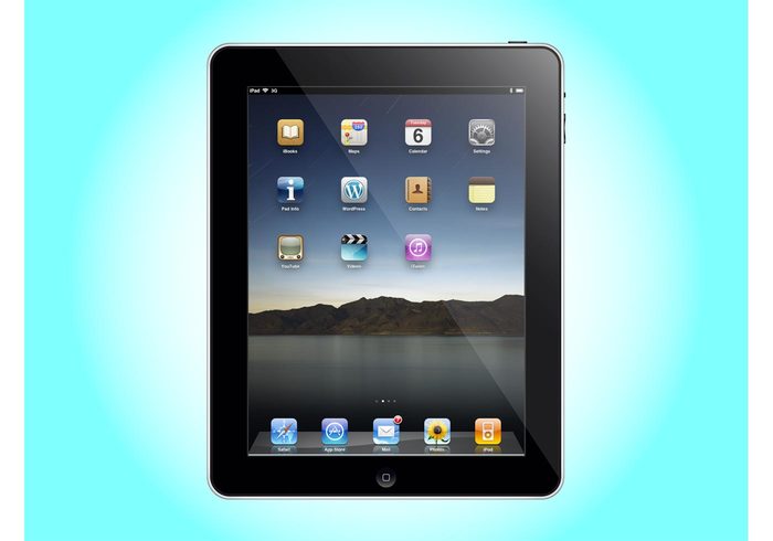 technology tech tablet shiny iPad icons icon Home button glossy gadget device buttons apple 