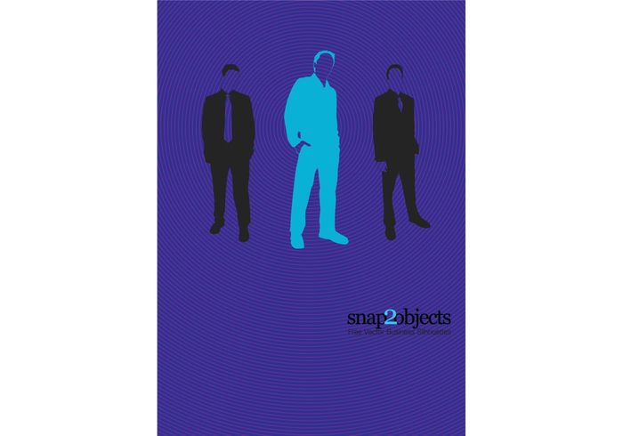 young silhouette power people office money men man group graphics clip art Career blue black bank 