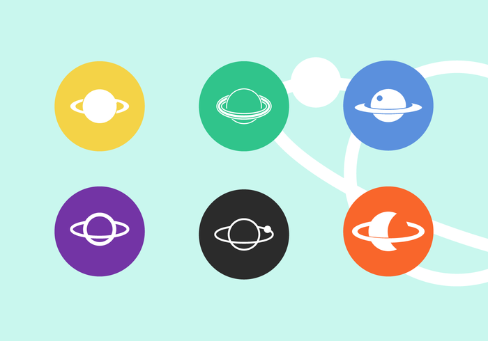 space solar system saturn planets saturn planet saturn ring planet planets planet orbit moon icon flat icon cosmos astronomy 