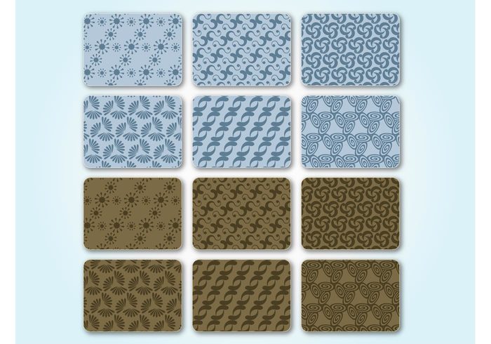 wallpaper Textile swatch shapes seamless repeating plants pattern nature leaves leaf design abstract 