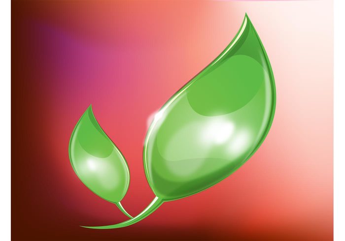 shiny realistic plant nature logo leaf icon environment ecology eco friendly eco detailed 