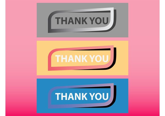 words Thankful thank you text rounded Rectangles outlines lines Gratitude Geometry geometric shapes frames expression emotion colors 