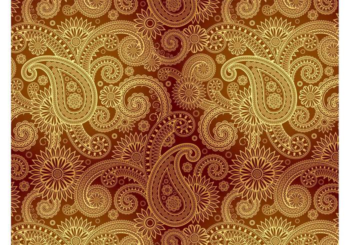 wallpaper vintage swirls seamless pattern pattern golden flowers floral damask background backdrop abstract 
