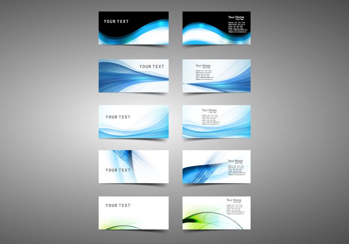 wave visiting variation set row marketing gray design curve corporate collection card business background abstract 