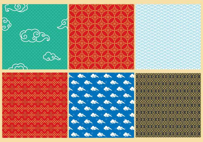 wallpaper vector texture symmetry Scarlet retro repeat red pattern oriental orient old lattice Japanese japan illustration east design crimson cloud chinese clouds chinese china background backdrop Asian asia antique  
