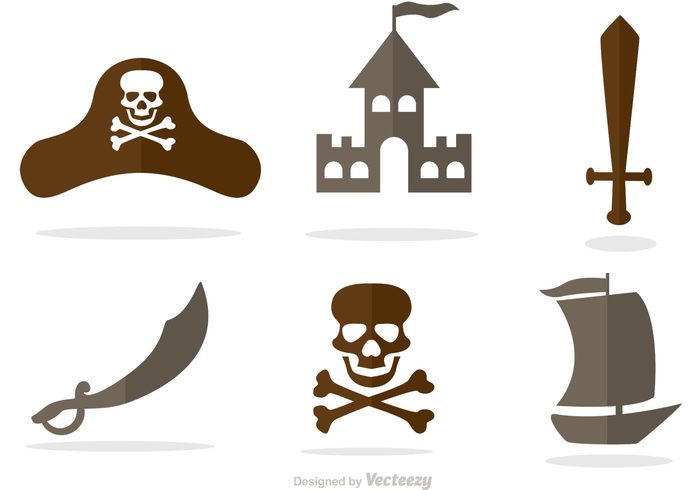 sword skull and crossbones skull ship pirates pirate ship Pirate hat Pirate flag pirate fort flag castle burried treasure bunting boat  