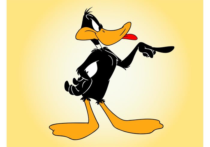 Tongue Looney tunes funny duck daffy duck comic character cartoon bird beak animal angry 