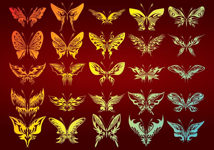 wings vector butterflies insect flying butterfly bug animal abstract butterflies 