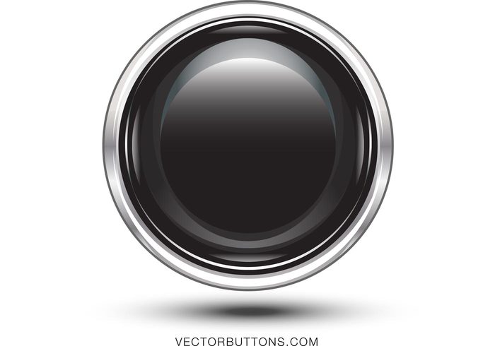 web button shiny refective metal button icon glass button circle Chrome black circle button black 