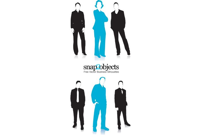 silhouettes professional people Human corporate business woman business vector business men business 