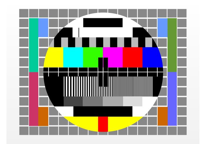 television technology squares show round Rectangles program media geometric shapes colors colorful circle Channel 