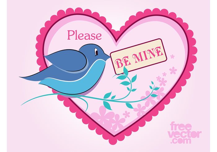 valentines day spring romantic romance Relationship love heart flowers floral bird animal 