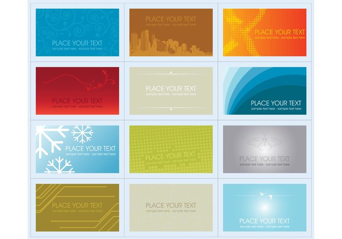 urban name card layout floral Copy-space concept collection clip art business cards buildings blank banner background 