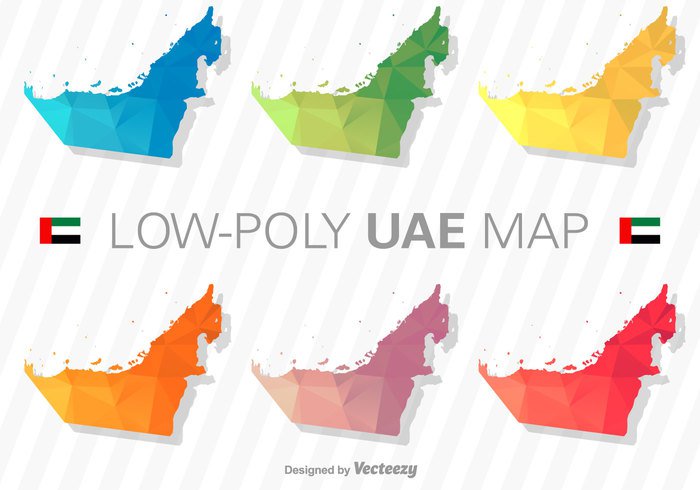 world vector United uae map UAE texture style polygonal polygon patriotic national nation modern map icon geometric geography Emirates Dubai dhabi country continent color Cartography background arabic arabian arab abu  