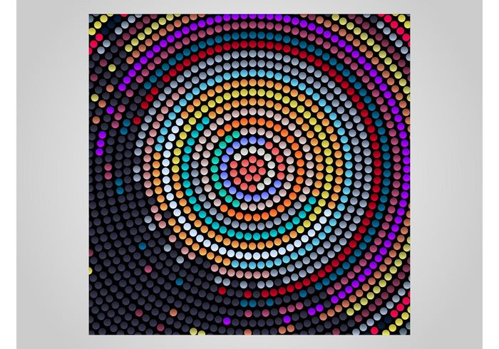 round poster party nightlife music geometric shapes flyer colors colorful club circles background backdrop abstract 