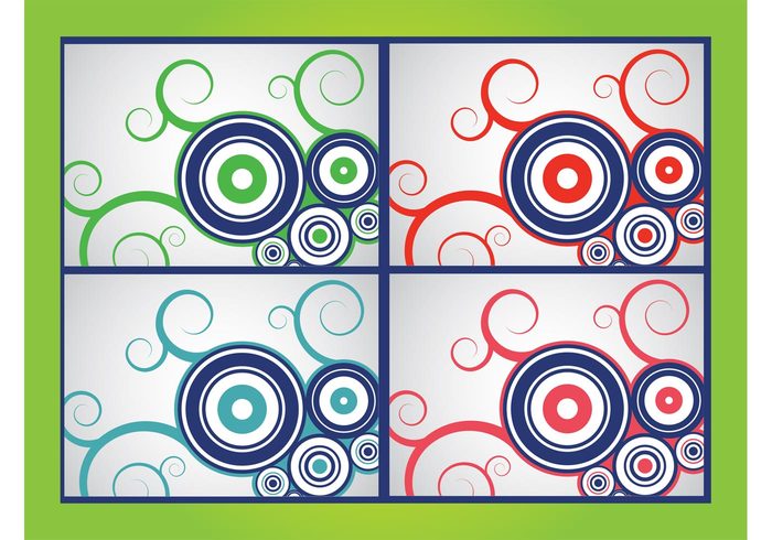 wallpaper swirls spirals round Rectangles modern art Geometry geometric shapes colorful background abstract  
