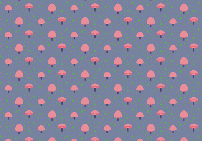 wallpaper vector truffles trendy shapes seamless plants pattern pastel ornamental mushrooms green grass decorative decoration deco background abstract 