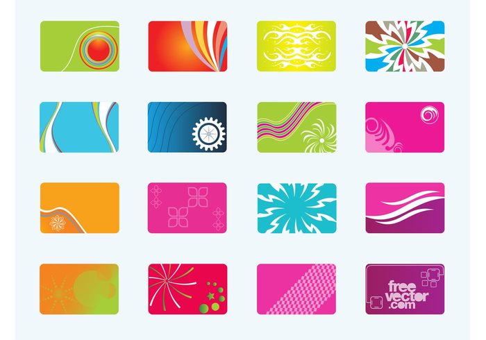 waves templates swirls lines gift cards Geometry geometric shapes Gear wheel flowers corporate business cards business abstract 