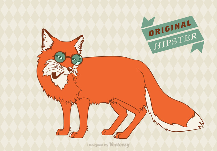 Zoo youth young vintage vector Unusual trendy tobacco pipe symbol stylish style sly simple silhouette ribbon retro print poster postcard placard Optimism nature modern mammal image illustration hipster head graphic funny fox fancy face eyeglasses Detail cute creativity color card Bowler bow beautiful banner art animal abstract 