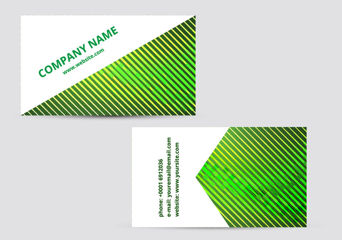 visiting card template profile modern template modern business card identity ID green business card green corporate card business cards business 